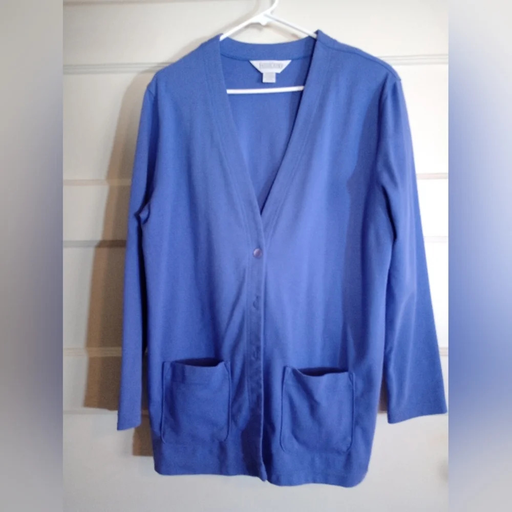 Lands End large soft jacket sweater style (Rox023)